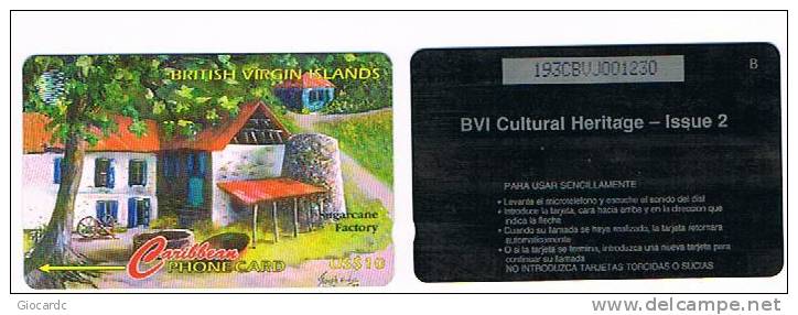 I. VERGINI BR. - BRITISH VIRGIN IS. - GPT - 1998 SUGARCANE FACTORY     CODE 193CBVJ  - USATA (USED)  .  RIF. 1120 - Virgin Islands