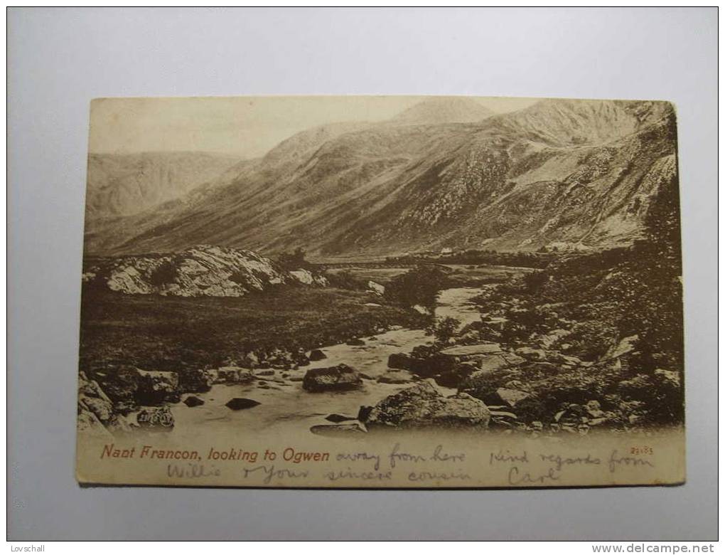 Nant Francon, Looking To Ogwen. (7 - 7 - 1909) - Monmouthshire