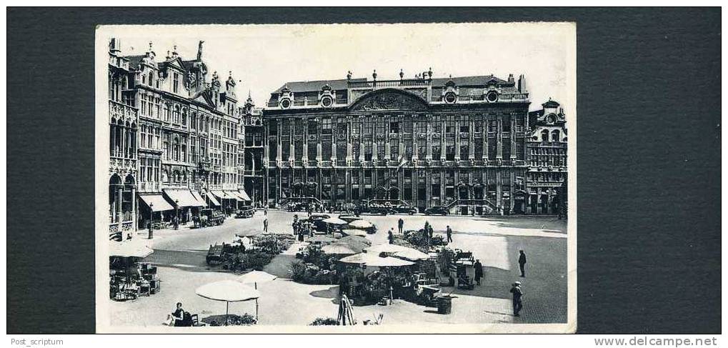 Belgique - Bruxelles - Lot De 5 Cartes : Bld Anspach, Grand Place, Maison Du Roi, Hôtel De Ville - Sets And Collections