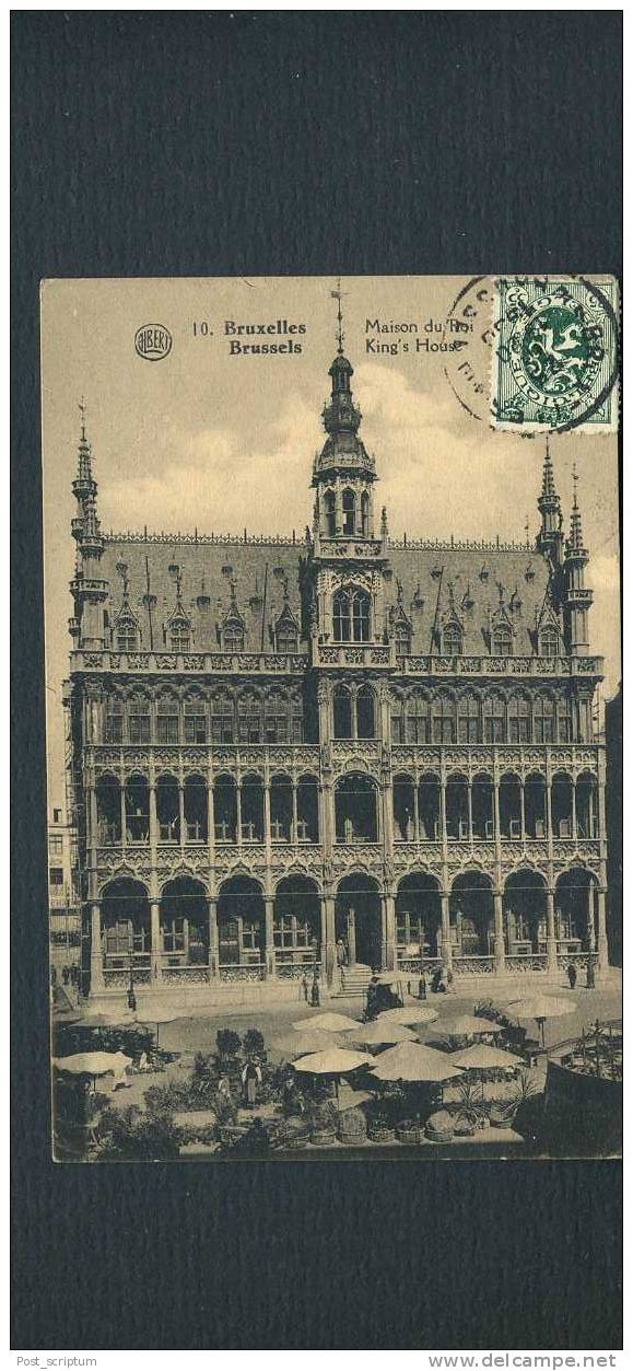 Belgique - Bruxelles - Lot De 5 Cartes : Bld Anspach, Grand Place, Maison Du Roi, Hôtel De Ville - Sets And Collections