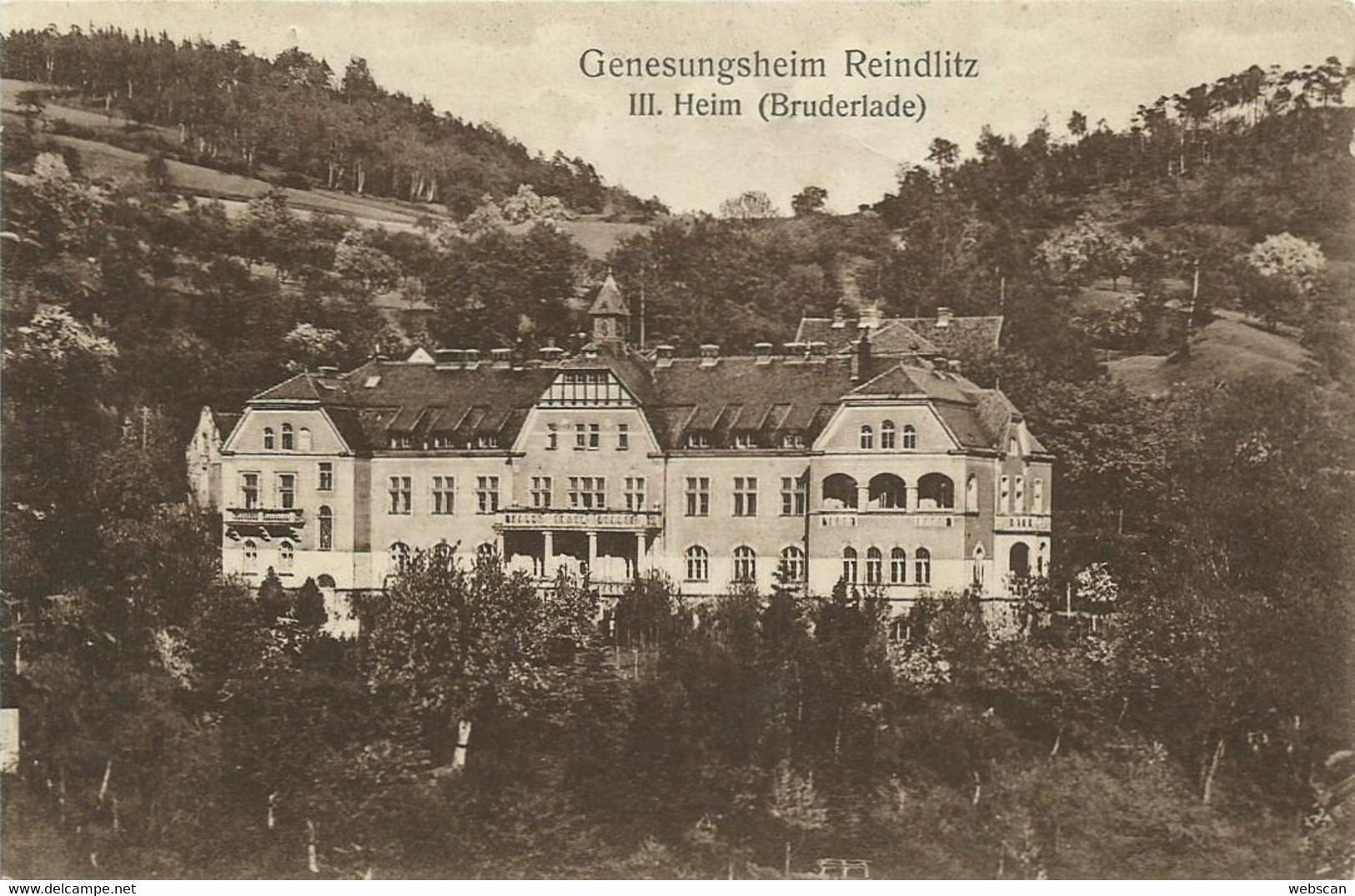 3 AKs Reindlitz Ryjice Aussig Genesungsheim Mit Park + Ort ~1910 #Lot - Sudeten