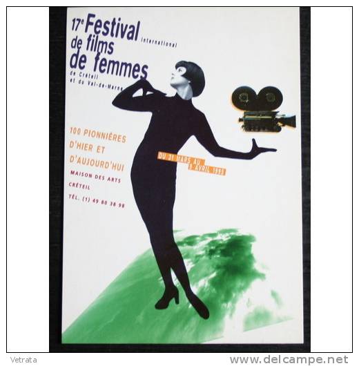 Carte Postale : 17° Festival De Films De Femmes De Créteil, 1995 (Programme Au Verso) - Autres & Non Classés