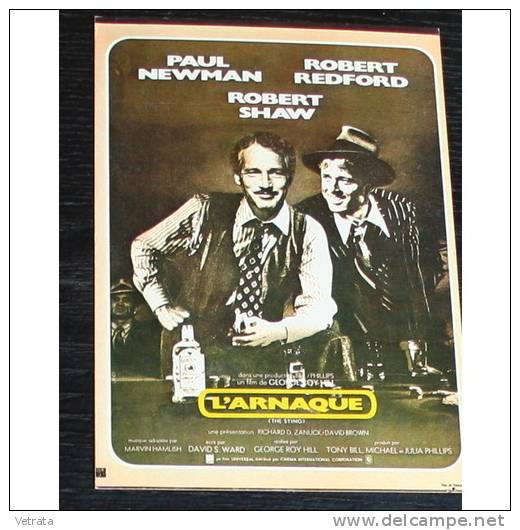 Carte Postale : "L'arnaque" Avec Paul Newman & Robert Redford - Andere & Zonder Classificatie