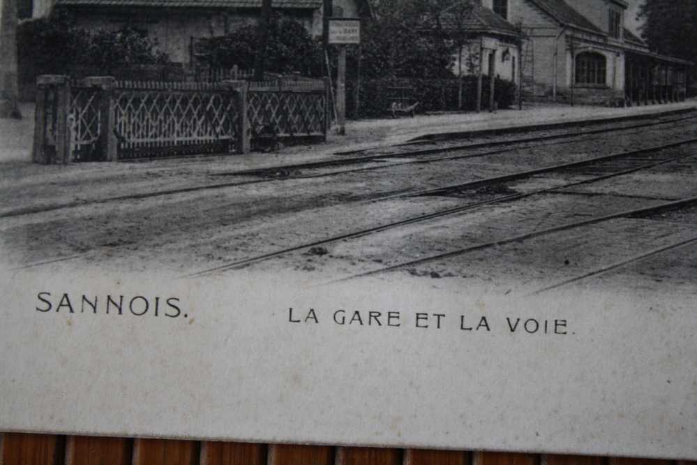 CPA (imprimé) Sannois LA GARE + TRAIN SUR LA VOIE Région Île-de-France, Département Du Val-d'Oise V.P.  N°1098  =>ALGER - Sannois