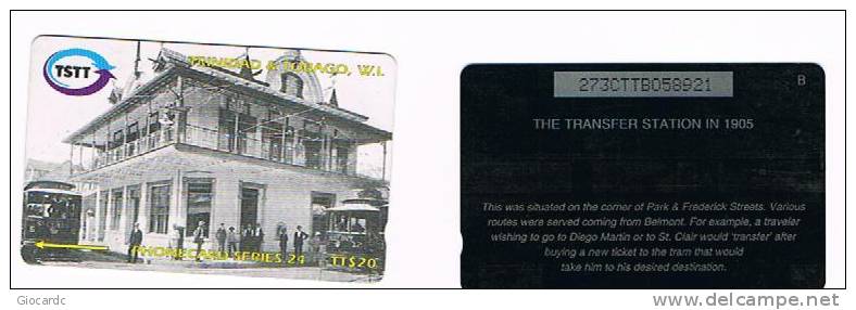 TRINIDAD & TOBAGO - GPT - 1998 THE TRANSFER STATION IN 1905  CODE 273CTTB - USATA (USED)  -  RIF. 1147 - Trinidad & Tobago