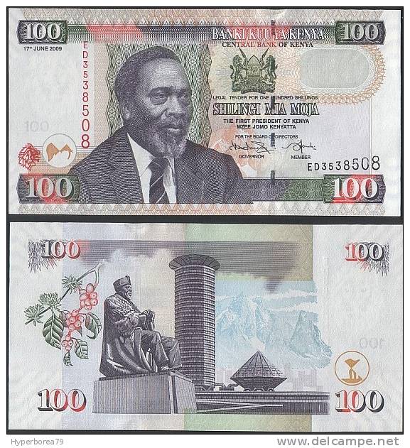 Kenya P 48 D - 100 Shillings 17.6.2009 - UNC - Kenia