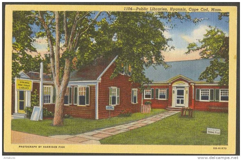 Usa PC Public Libraries, Hyannis, Cape Cod, Massachusetts - Cape Cod