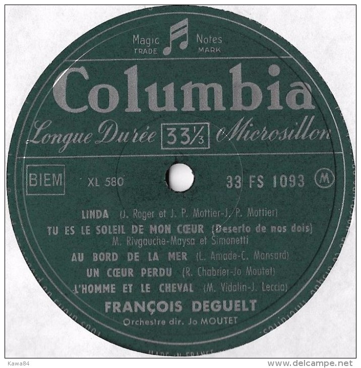 LP 25 CM (10")  François Deguelt  "  Sur La Piste  " - Spezialformate