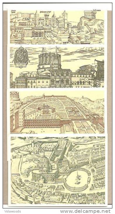 Vaticano - Cartoline Postali In Contenitore Fdc: Antiche Vedute - Postwaardestukken