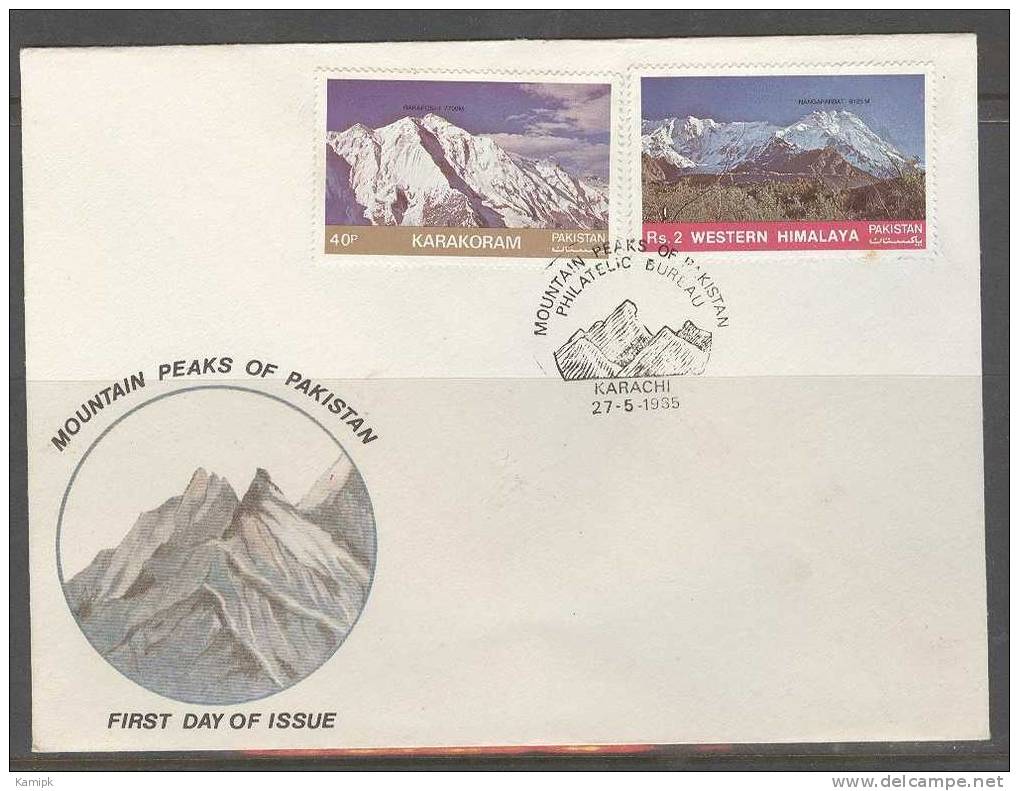 PAKISTAN FDC (MOUNTAIN PEAKS OF PAKISTAN SERIES -1985) - Pakistán