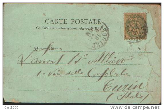 LA POSTE AU PERU' LA POSTA IN PERU' PARIS TO ITALY 1901 LOTTO LOT 3 - Postal Services