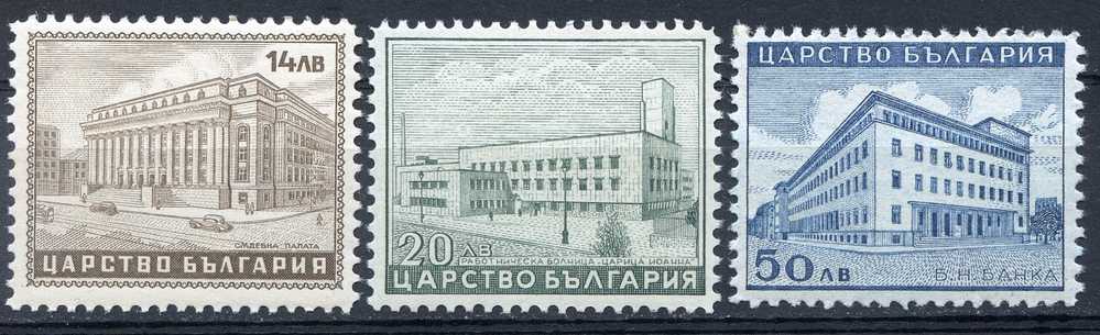 Bulgaria 1941/1943 Mi. 429-431 , Yvert 386 , 420-421 , Scott # 389-391 MNH - Ungebraucht