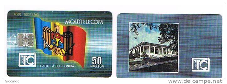 MOLDAVIA (MOLDOVA)   - MOLTELECOM  CHIP   - 1995 MUSEO 50 UNITA' 9.95   - USATA (USED) - RIF. 1553 - Moldavie