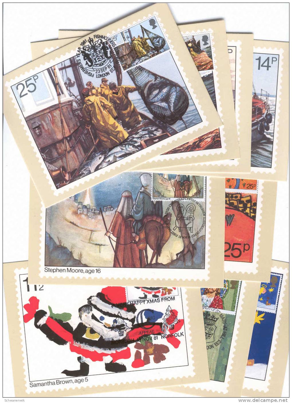 GB, PHQ Cards, Aus 1978 -1982, Nr. 30 -60 Komplett, 127 Karten Im Album - Collections