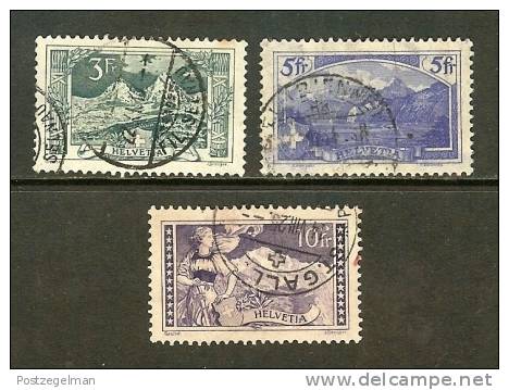 SWITZERLAND 1914 Stamps  Landschaft Used  121-123 - Used Stamps