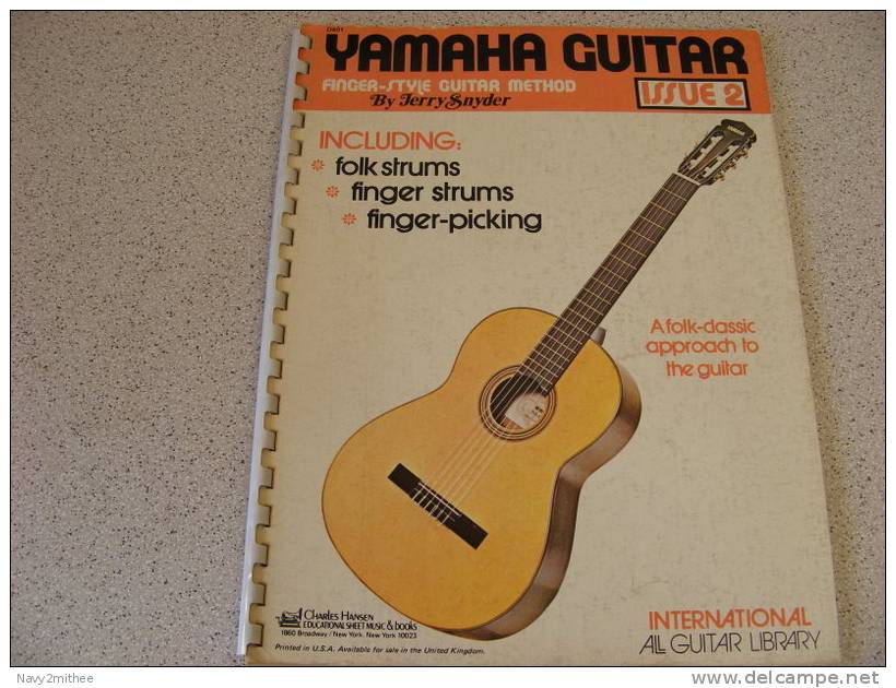 FINGER STYLE GUITAR METHOD..BY JERRY SNYDER**YAMAHA GUITAR - Opera