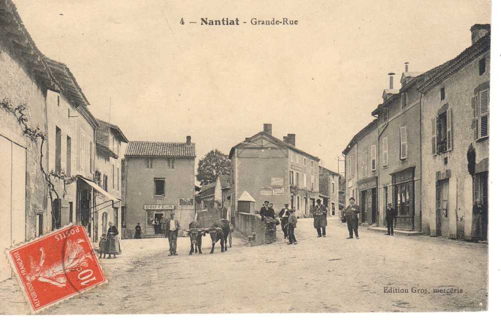 87 - NANTIAT - "" Grande Rue "" -  CARTE TRES ANIMEE - Nantiat