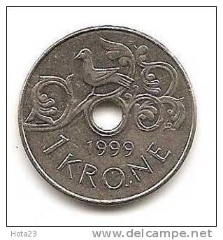 (!) Norway - 1 Kroon - 1999 - Circ - XF - Norway