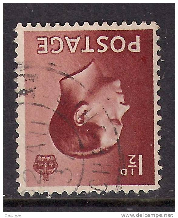 GB 1936 KEV111 INVERT WMK 1 1/2d STAMP SG 459wi (826) - Used Stamps