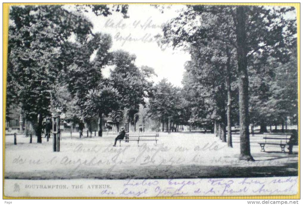 Southampton,The Avenue,1904, Nach Deutschland,Pforzheim, - Southampton