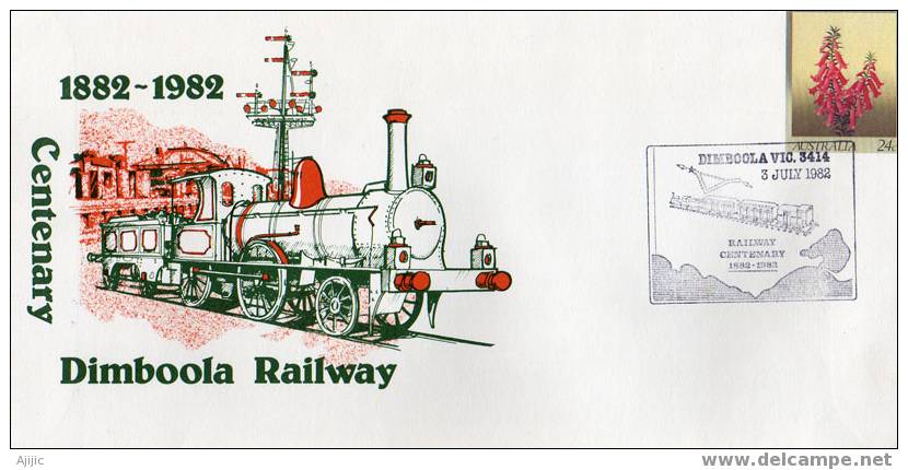 Australie.  Centenaire Dimboola Railway. Victoria  1982 - Poststempel