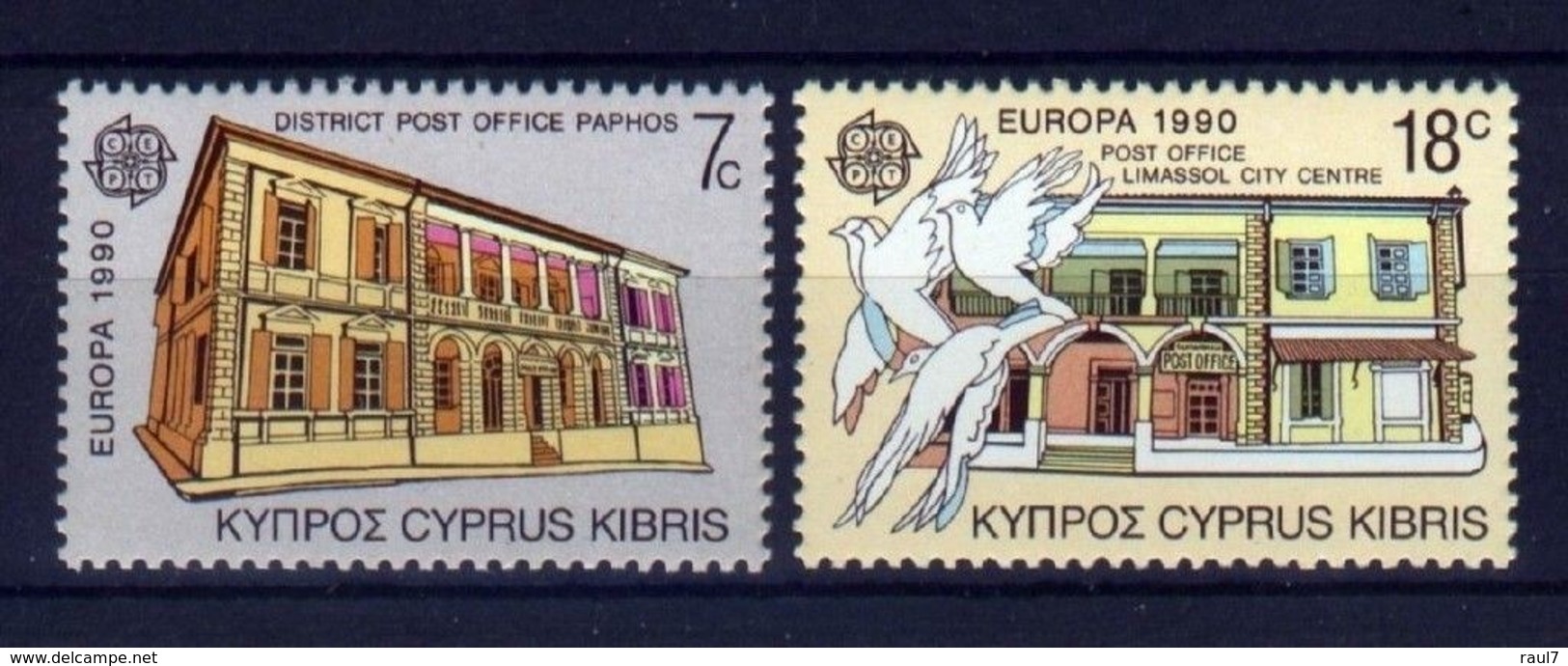 EUROPA Cept 1990 - Chypre - 2 Val Neufs // Mnh - 1990