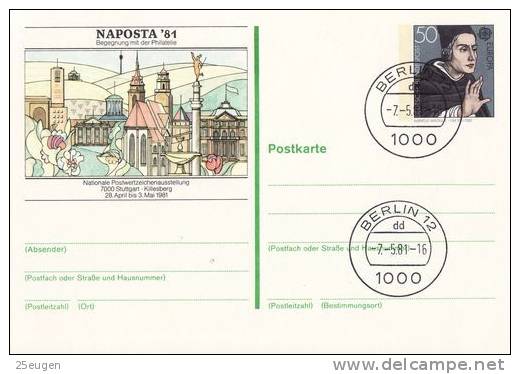 GERMANY 1980 EUROPA CEPT POSTCARD USED - 1980