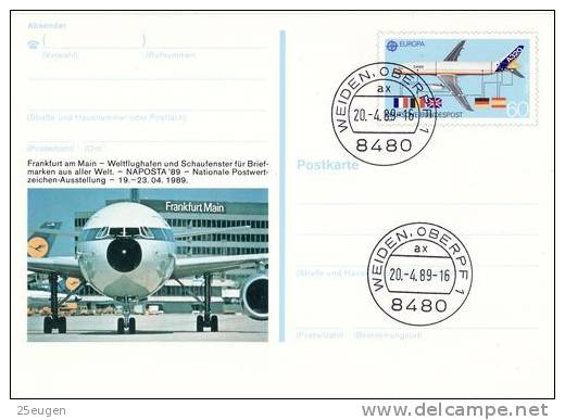 GERMANY 1988 EUROPA CEPT POSTCARD USED - 1988