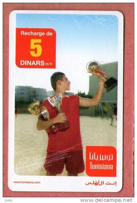 5 DINARS ( Tunisia Prepaid Card ) - Scratched Card , Please See Scan Before Biding - Tunesië