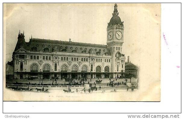 75 Paris Gare De Lyon 1900  ATTELAGES DEFAUT - Nahverkehr, Oberirdisch