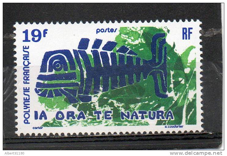 POLYNESIE 19f Bleu Outremer Vert 1975 N°105 - Used Stamps