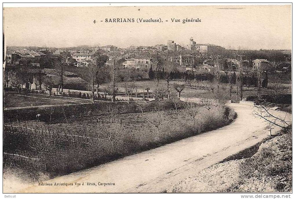 4 -  SARRIANS  (Vaucluse)  -  Vue Générale - Sarrians