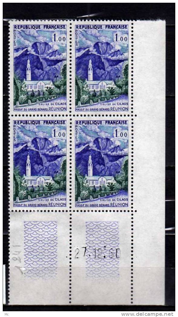 Bloc De 4 Coin Daté N° 1241 Luxe ** 27/12/60 - 1960-1969