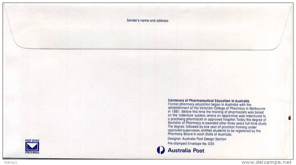 AUSTRALIA Pharmaceutical Education, Pharmacy, 1981 - Pharmacy