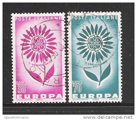 ITALIA - EUROPA CEPT 1964 - Serie Completa Di 2 Valori Usati - In Ottime Condizioni. - 1964