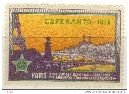 X. Congrès Universel  "Esperanto"  Paris     1914 - Esperanto