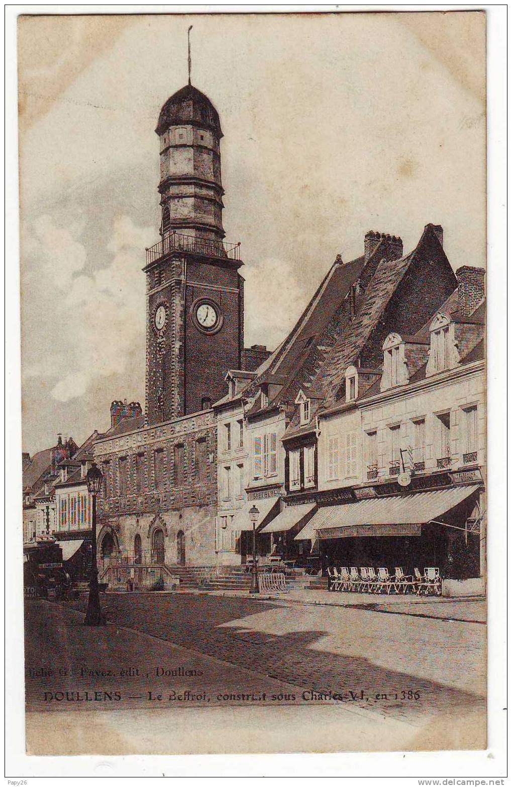 Cpa  Doullens  Le Beffroi - Doullens