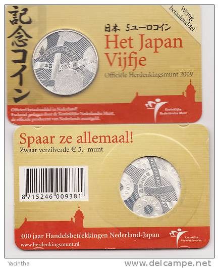 @Y@  Nederland  5 Euro    Japan     Coincard - Pays-Bas