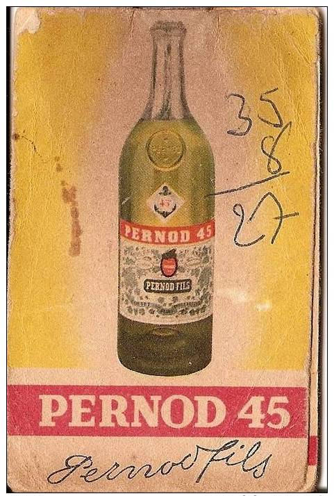 Petit Carnet Pernod 45. - Publicités