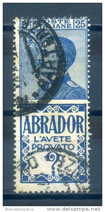 ITALY - 1924/25 ABRADOR - V3134 - Usati