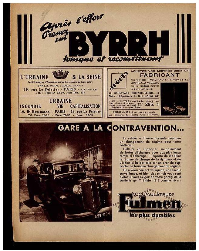 Pub De 1935 – Batterie FULMEN - - Advertising