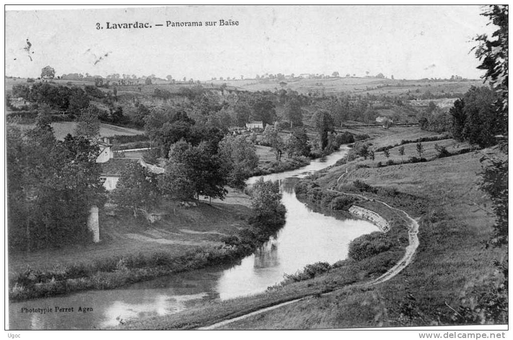 CPA - 47 - LAVARDAC - Panorama Sur Baïse - 037 - Lavardac