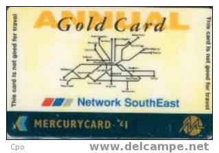 # UK_OTHERS MERCURY-MP229 BR(SE) Gold Card 1 Gpt 10.91 Tres Bon Etat - [ 4] Mercury Communications & Paytelco