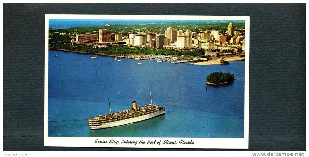 Amérique - Etats-Unis - Miami - 10 cards : fontainebleau hotel, cruise ship, St Francis Hospital, Key West, Pigeon Key..