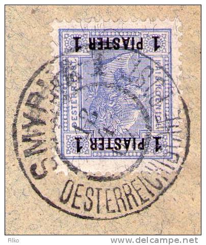 Levant,Austro-Hungarian Post Offices In Turkey,ANK#2013,cancell:Smyrna,as Scan - Levante-Marken