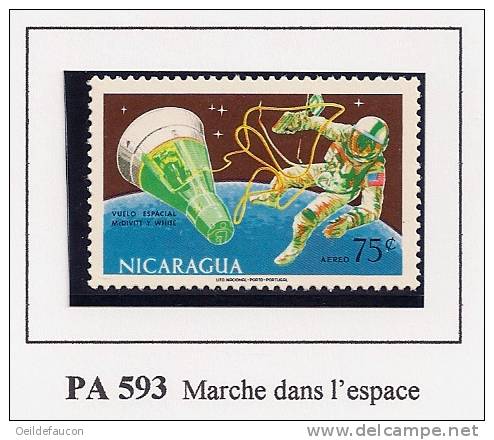 NICARAGUA - Yvert - PA 593** - Cote 0,70 € - Amérique Du Sud