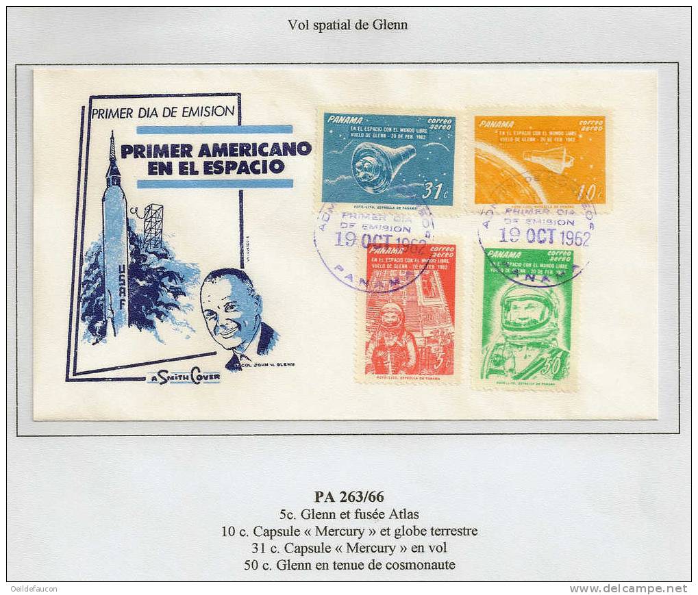 PANAMA - Yvert - FDC PA 263/66 - Amérique Du Sud