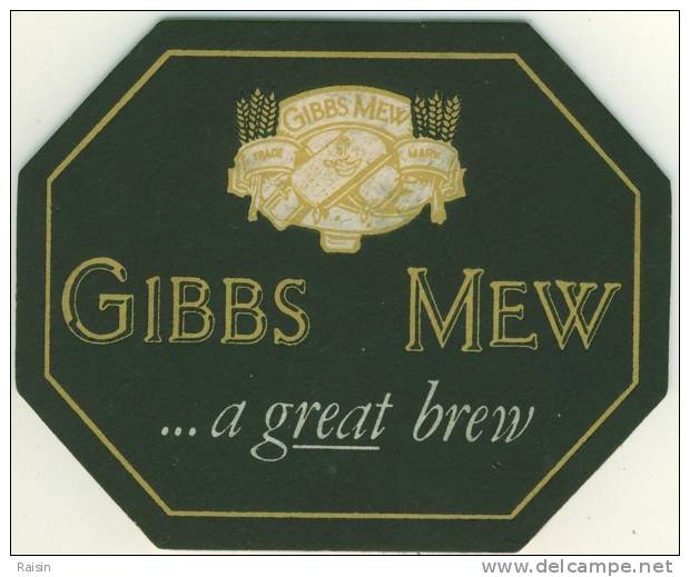 Gibbs Mew  Publicité  SB  Bi-faceTBE - Sous-bocks