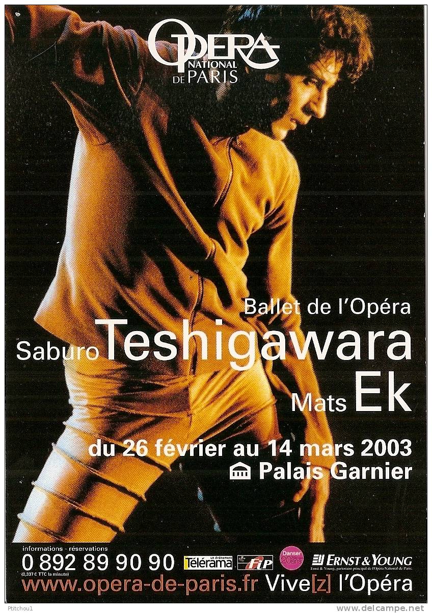 2003  Opéra De Paris Saburo TESHIGAWAEA Et Mats EK - Dance