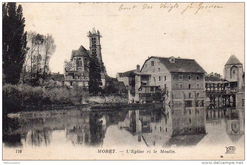 77 Moret L´Eglise Et Le Moulin - Moulins à Eau